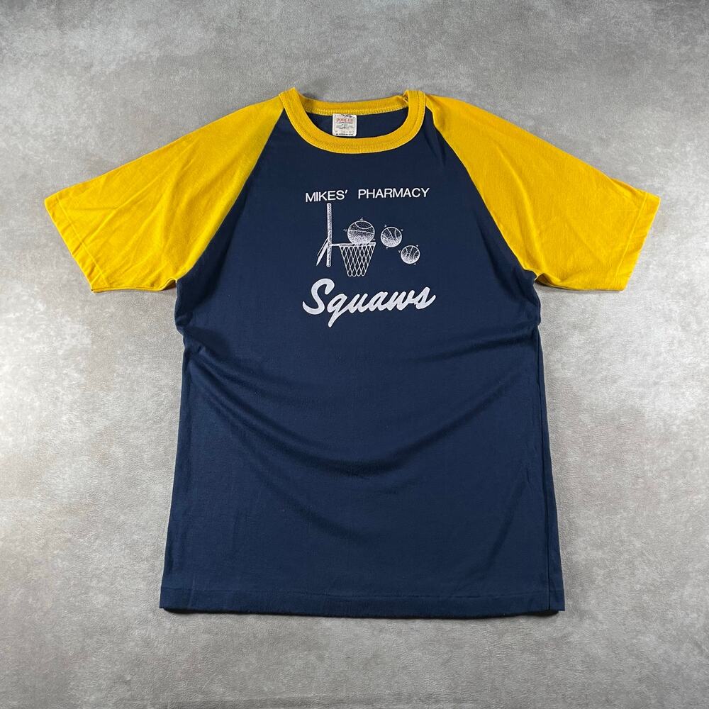 70s Varsity Mike’s Pharmacy Basketball Raglan T-Shirt